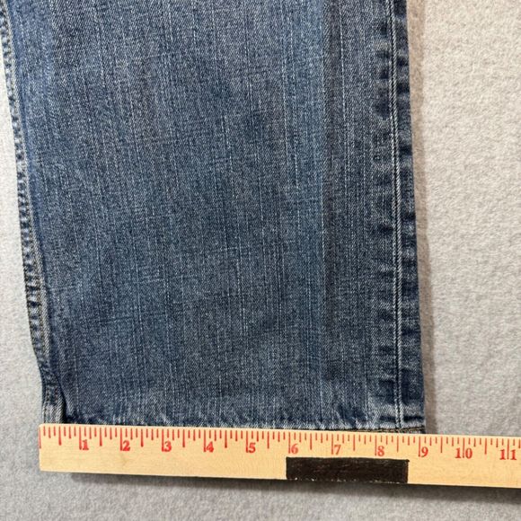 Levi’s Jens Mens 569 34x34 Blue Loose Straight Medium Wash Workwear Solid Loose - Picture 8 of 13